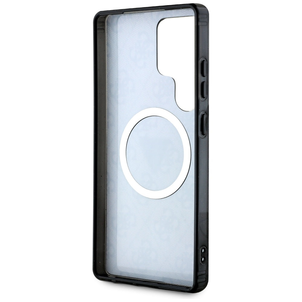 Etui MagSafe dla Samsung Galaxy S25 Ultra S938, Guess, IML Glitter 4G Circle Triangle, Czarne