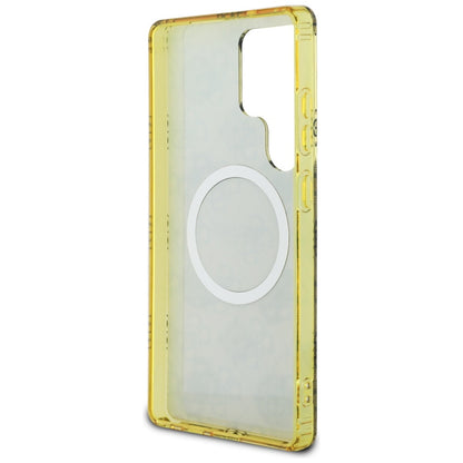 Etui MagSafe dla Samsung Galaxy S25 Ultra S938, Guess, IML Peony On 4G Background, Brązowy