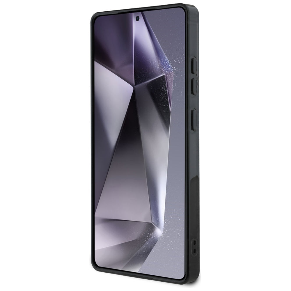 Etui MagSafe dla Samsung Galaxy S25 Ultra S938, Guess, IML Peony On 4G Background, Czarne