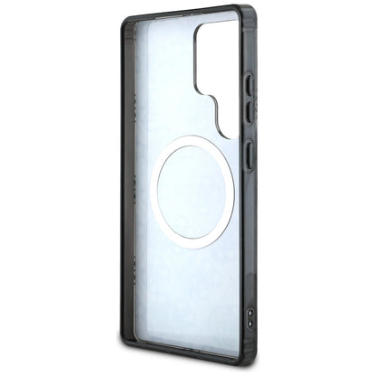 Etui MagSafe dla Samsung Galaxy S25 Ultra S938, Guess, IML Peony On 4G Background, Czarne