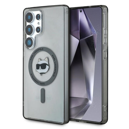 Etui MagSafe dla Samsung Galaxy S25 Ultra S938, Karl Lagerfeld, IML Choupette's Head, Czarne