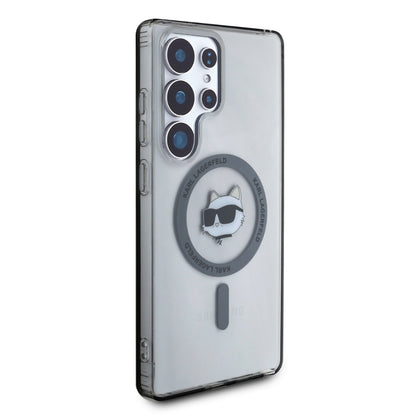 Etui MagSafe dla Samsung Galaxy S25 Ultra S938, Karl Lagerfeld, IML Choupette's Head, Czarne