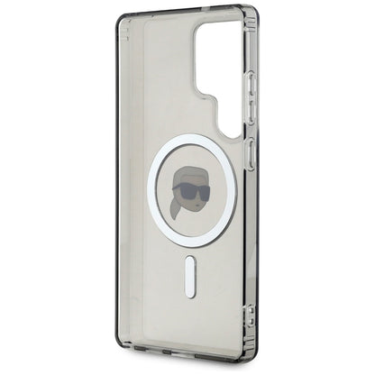 Etui MagSafe dla Samsung Galaxy S25 Ultra S938, Karl Lagerfeld, IML Karl's Head, Czarne