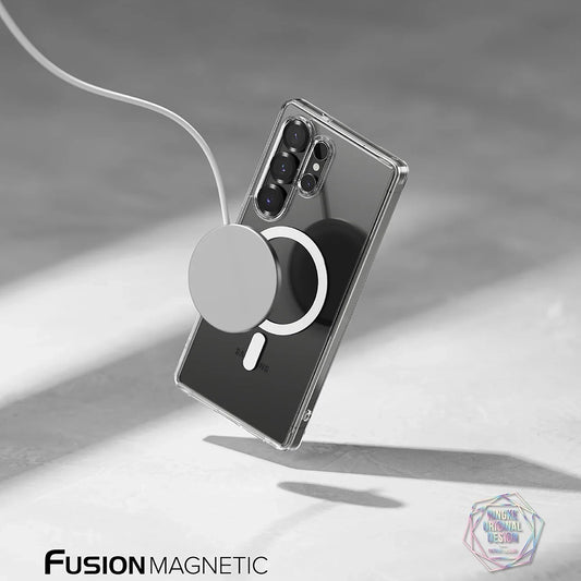 Etui MagSafe do Samsung Galaxy S25 Ultra S938, Ringke, Fusion, Matowa Przezroczysta