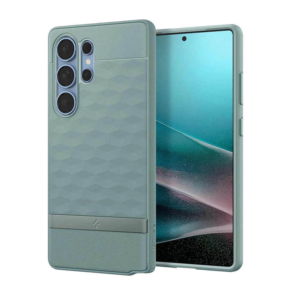 Etui MagSafe dla Samsung Galaxy S25 Ultra S938, Spigen, Caseology Parallax, Zielony ACS09053