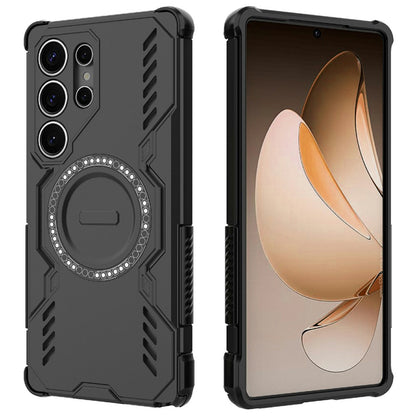 MagSafe Case for Samsung Galaxy S25 Ultra S938, Techsuit, ArmorMag, Black