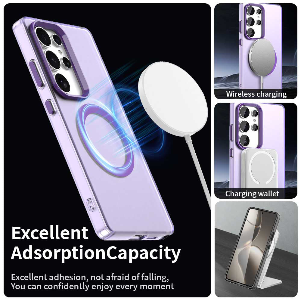MagSafe Case for Samsung Galaxy S25 Ultra S938, Techsuit, CandyCase, Purple