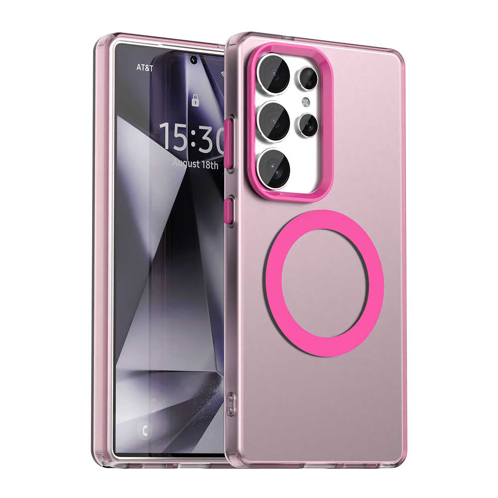 MagSafe Case for Samsung Galaxy S25 Ultra S938, Techsuit, CandyCase, Pink