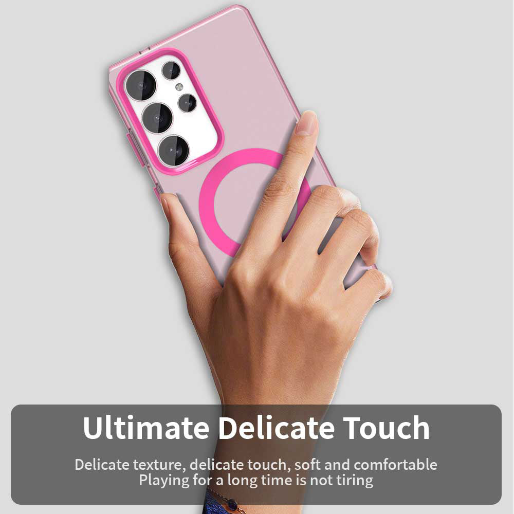 MagSafe Case for Samsung Galaxy S25 Ultra S938, Techsuit, CandyCase, Pink