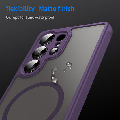 MagSafe Case for Samsung Galaxy S25 Ultra S938, Techsuit, HaloFrost II, Purple