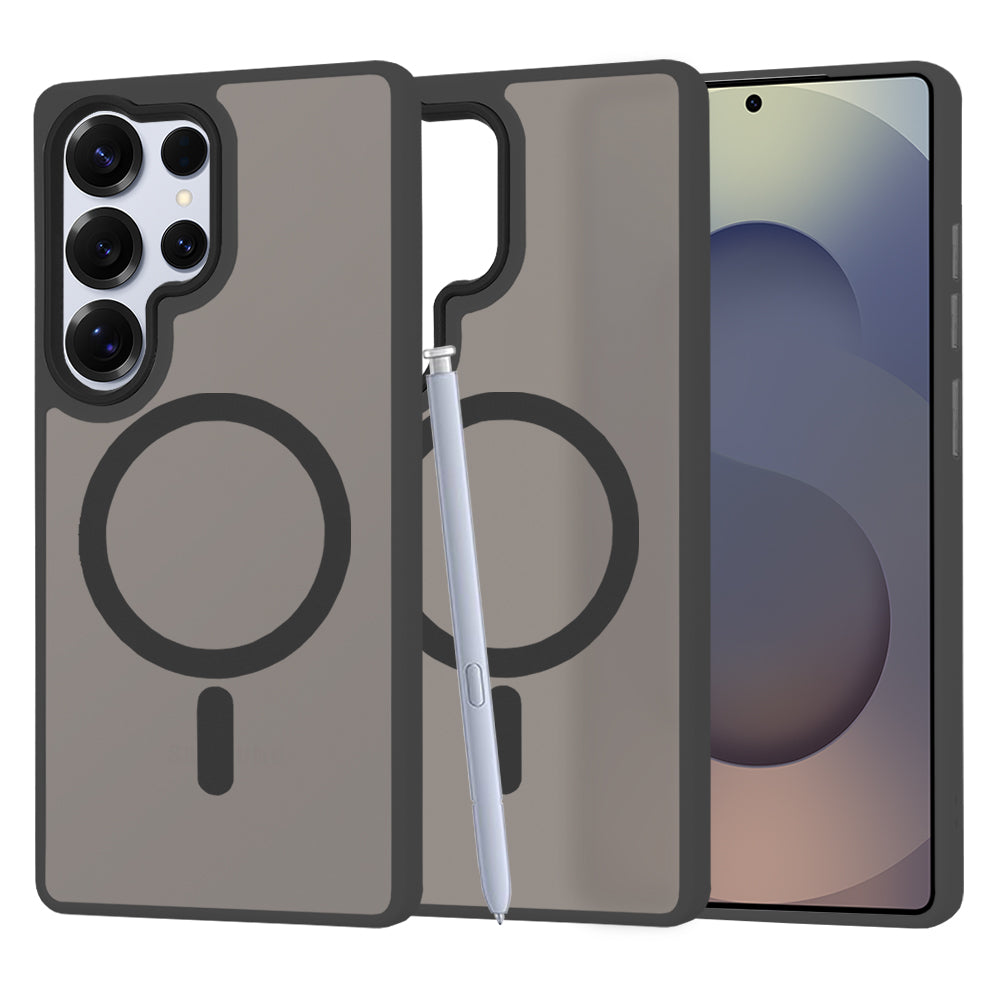 Etui MagSafe dla Samsung Galaxy S25 Ultra S938, Techsuit, HaloFrost, Czarne