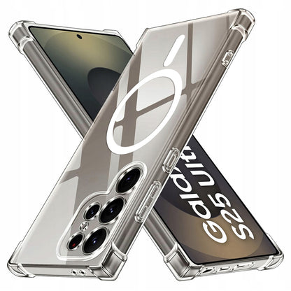 Etui MagSafe do Samsung Galaxy S25 Ultra S938, Techsuit, odporne na wstrząsy, przezroczyste