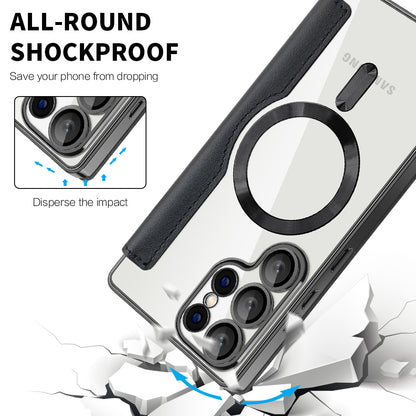 Etui MagSafe do Samsung Galaxy S25 Ultra S938, Techsuit, SmartMag Book, czarne
