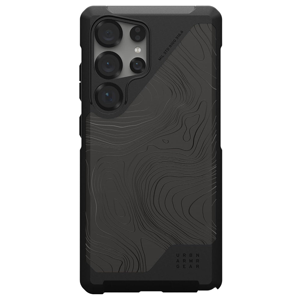 Etui MagSafe do Samsung Galaxy S25 Ultra S938, Urban Armor Gear, Metropolis LT Topography, Czarna