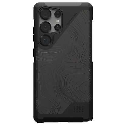 Etui MagSafe do Samsung Galaxy S25 Ultra S938, Urban Armor Gear, Metropolis LT Topography, Czarna