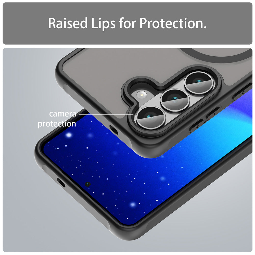 MagSafe Case for Samsung Galaxy S26 FE, Techsuit, HaloFrost II, Black