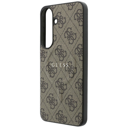 Etui MagSafe do Samsung Galaxy S26 FE S741, Guess, 4G Embossed Ring Classic Logo, brązowe
