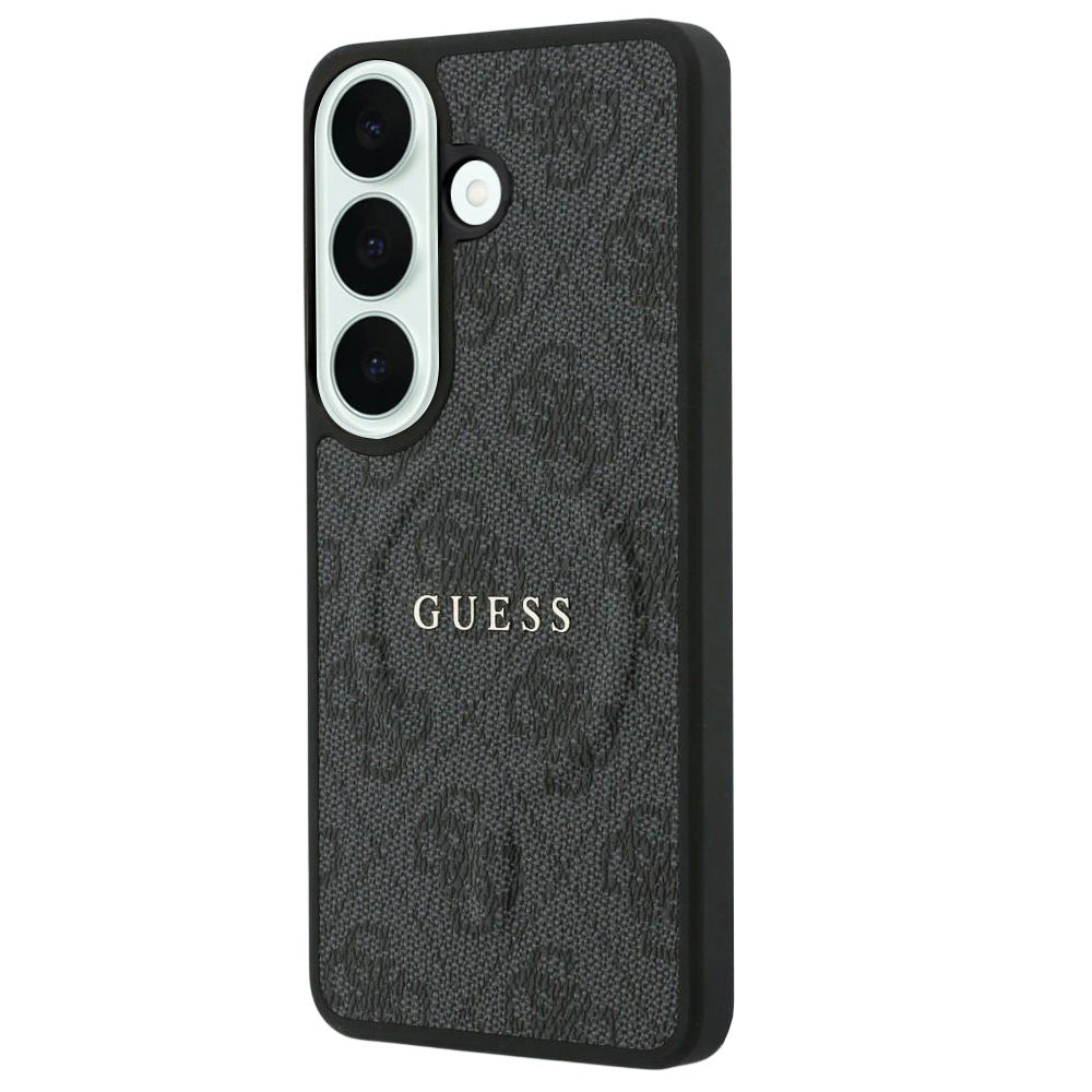 Etui MagSafe do Samsung Galaxy S26 FE S741, Guess, 4G Embossed Ring Classic Logo, czarne