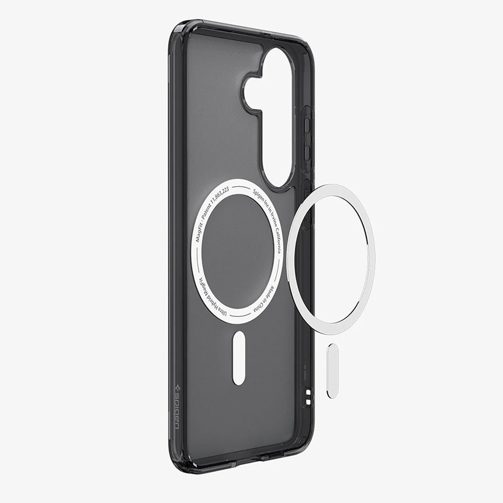 Etui MagSafe do Samsung Galaxy S26 FE S741, Spigen, Ultra Hybrid, Czarna Satynowa ACS11637