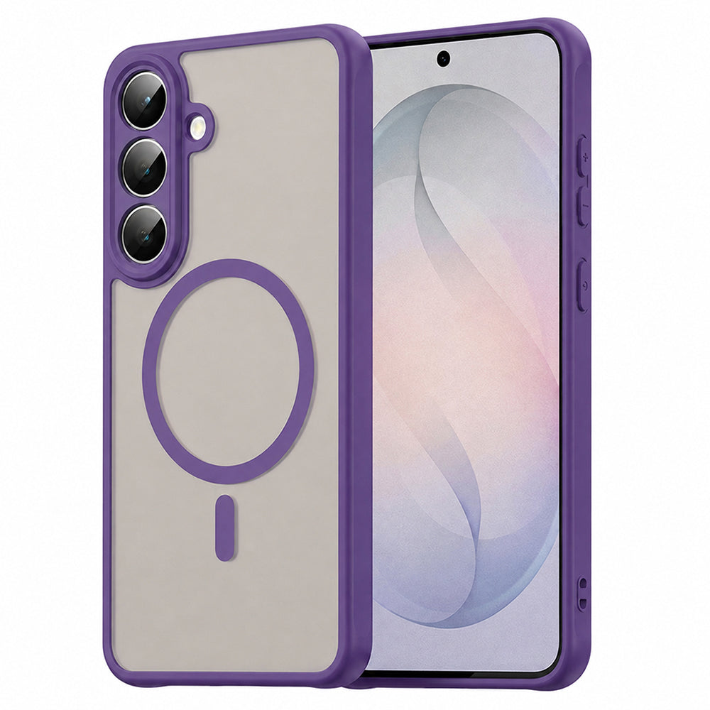 MagSafe Case for Samsung Galaxy S26 FE S741, Techsuit, HaloFrost II, Purple