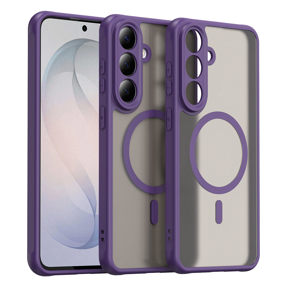 MagSafe Case for Samsung Galaxy S26 FE S741, Techsuit, HaloFrost II, Purple