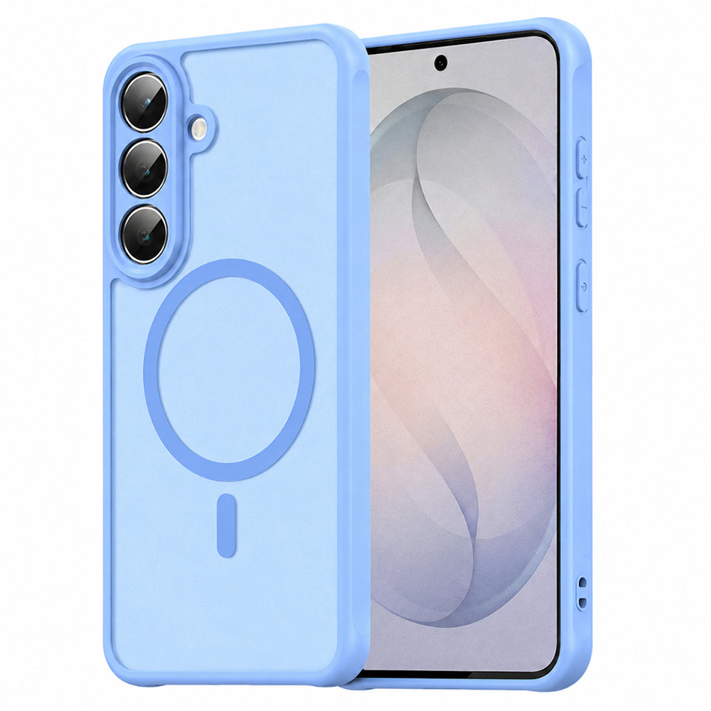 MagSafe Case for Samsung Galaxy S26 FE S741, Techsuit, HaloFrost II, Blue