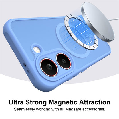 MagSafe Case for Samsung Galaxy S26 FE S741, Techsuit, HaloFrost II, Blue