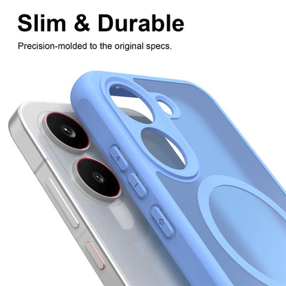 MagSafe Case for Samsung Galaxy S26 FE S741, Techsuit, HaloFrost II, Blue