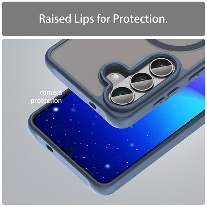 Etui MagSafe do Samsung Galaxy S26 FE, Techsuit, HaloFrost II, Granatowy