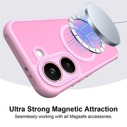 MagSafe Case for Samsung Galaxy S26 FE S741, Techsuit, HaloFrost II, Pink