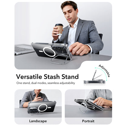 MagSafe Case for Samsung Galaxy S26 Plus, ESR, Classic Hybrid Kickstand, Transparent
