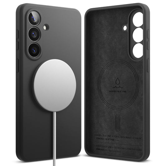 Etui MagSafe dla Samsung Galaxy S26 Plus, Ringke, Silikonowe, Czarne