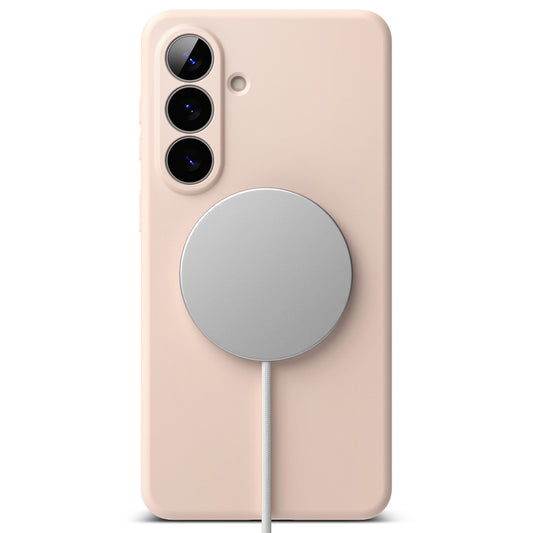 Etui MagSafe dla Samsung Galaxy S26 Plus, Ringke, Silikonowe, Różowe