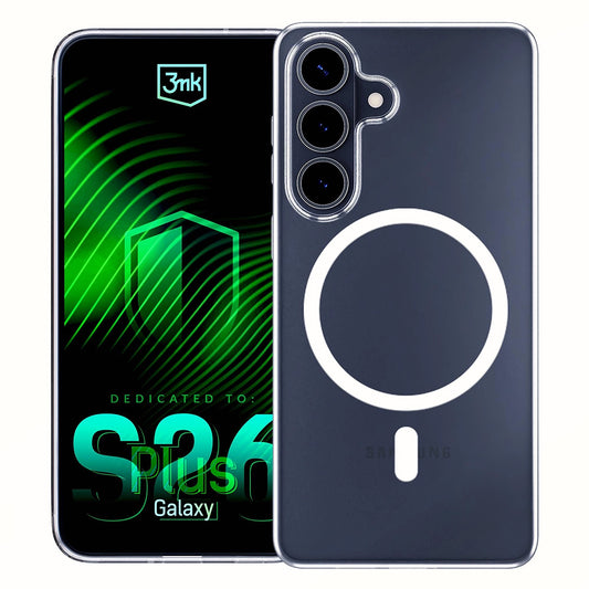 Etui MagSafe dla Samsung Galaxy S26 Plus S947, 3MK, Clear MagCase, Przezroczyste