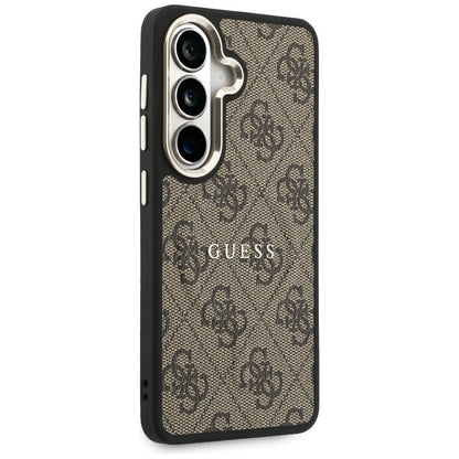 Etui MagSafe dla Samsung Galaxy S26 Plus S947, Guess, 4G Embossed Ring, Brązowy