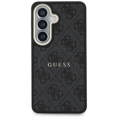 Etui MagSafe do Samsung Galaxy S26 Plus S947, Guess, 4G Embossed Ring, czarne