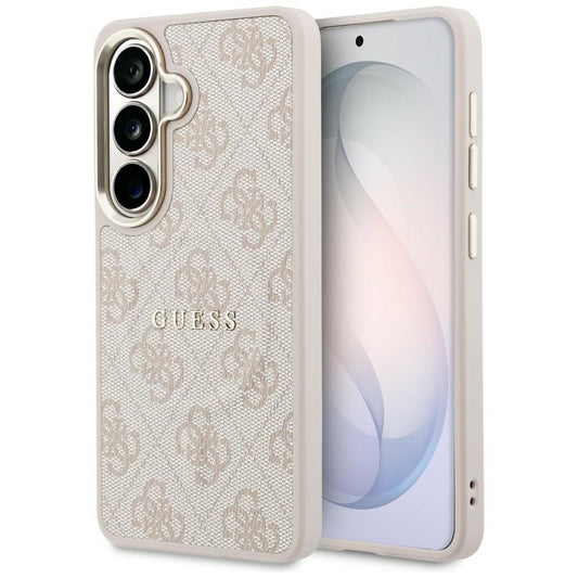 Etui MagSafe do Samsung Galaxy S26 Plus S947, Guess, 4G Embossed Ring, Różowe