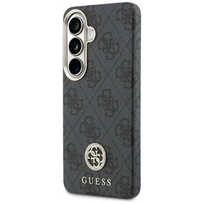 Etui MagSafe do Samsung Galaxy S26 Plus S947, Guess, 4G Rhinestone Round Logo, czarne