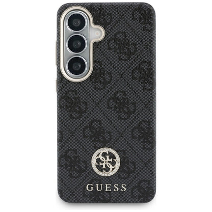 Etui MagSafe do Samsung Galaxy S26 Plus S947, Guess, 4G Rhinestone Round Logo, czarne