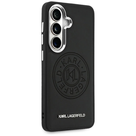 Etui MagSafe do Samsung Galaxy S26 Plus S947, Karl Lagerfeld, Karl Round Point Logo, czarne