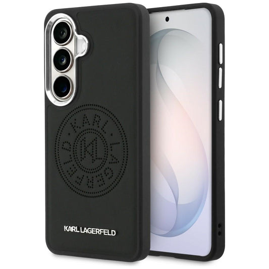 Etui MagSafe do Samsung Galaxy S26 Plus S947, Karl Lagerfeld, Karl Round Point Logo, czarne