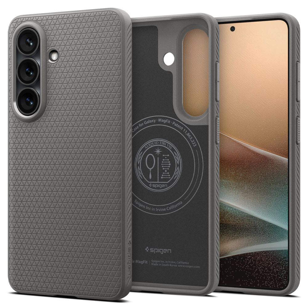 Etui MagSafe dla Samsung Galaxy S26 Plus S947, Spigen, Liquid Air, Szare ACS10705