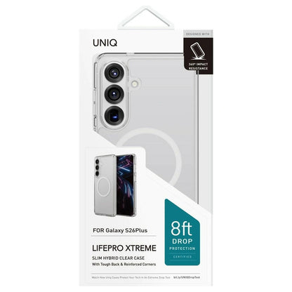 Etui MagSafe dla Samsung Galaxy S26 Plus S947, UNIQ, LifePro Xtreme MagClick, Przezroczyste