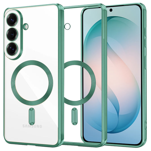 Etui MagSafe dla Samsung Galaxy S26 Plus, Techsuit, Luxury Crystal, Jasnozielone
