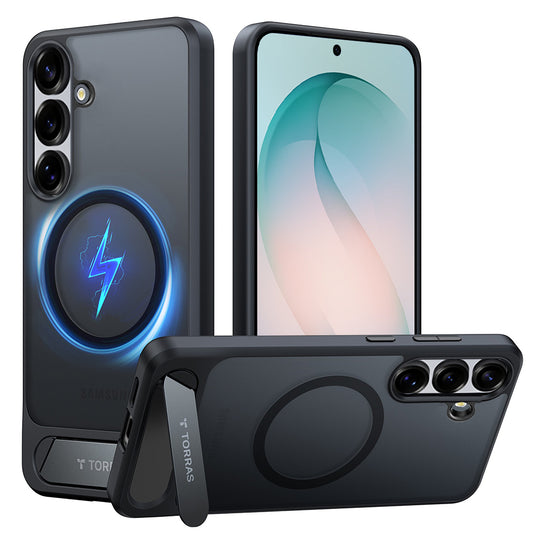 Etui MagSafe dla Samsung Galaxy S26 Plus, Torras, Pstand, Czarne