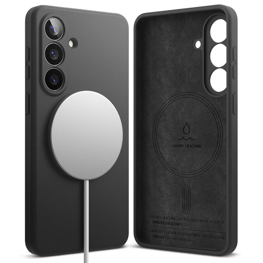 Etui MagSafe dla Samsung Galaxy S26, Ringke, Silikonowe, Czarne