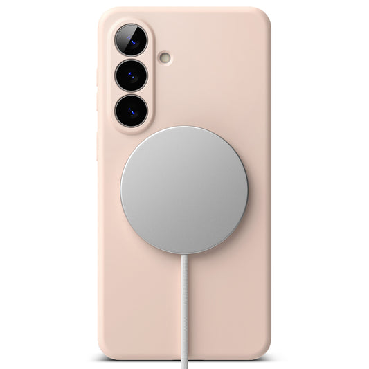 Etui MagSafe dla Samsung Galaxy S26, Ringke, Silikon, Różowy