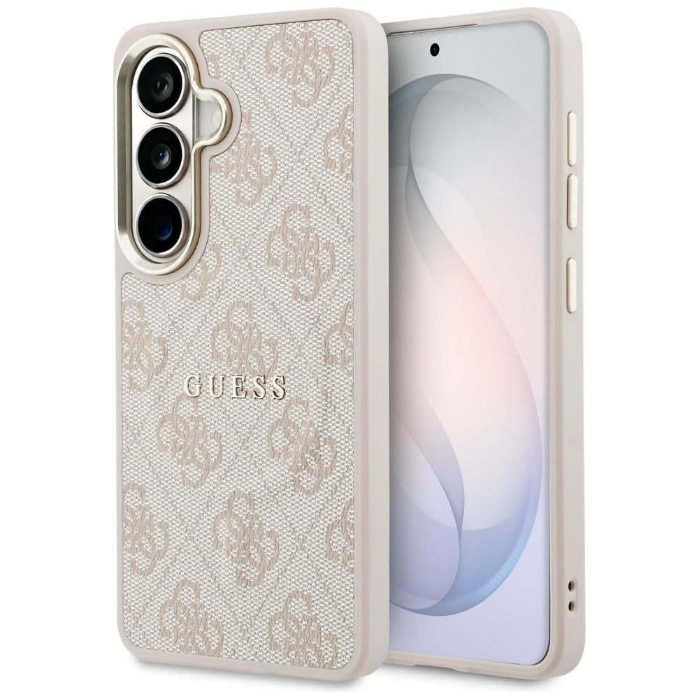 Etui MagSafe do Samsung Galaxy S26 S942, Guess, 4G Embossed Ring, Różowo-Czarne