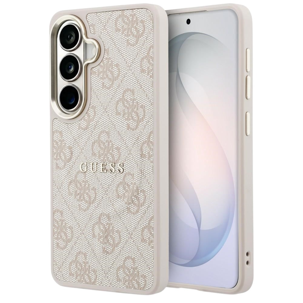 Etui MagSafe dla Samsung Galaxy S26 S942, Guess, 4G Embossed Ring, Różowy