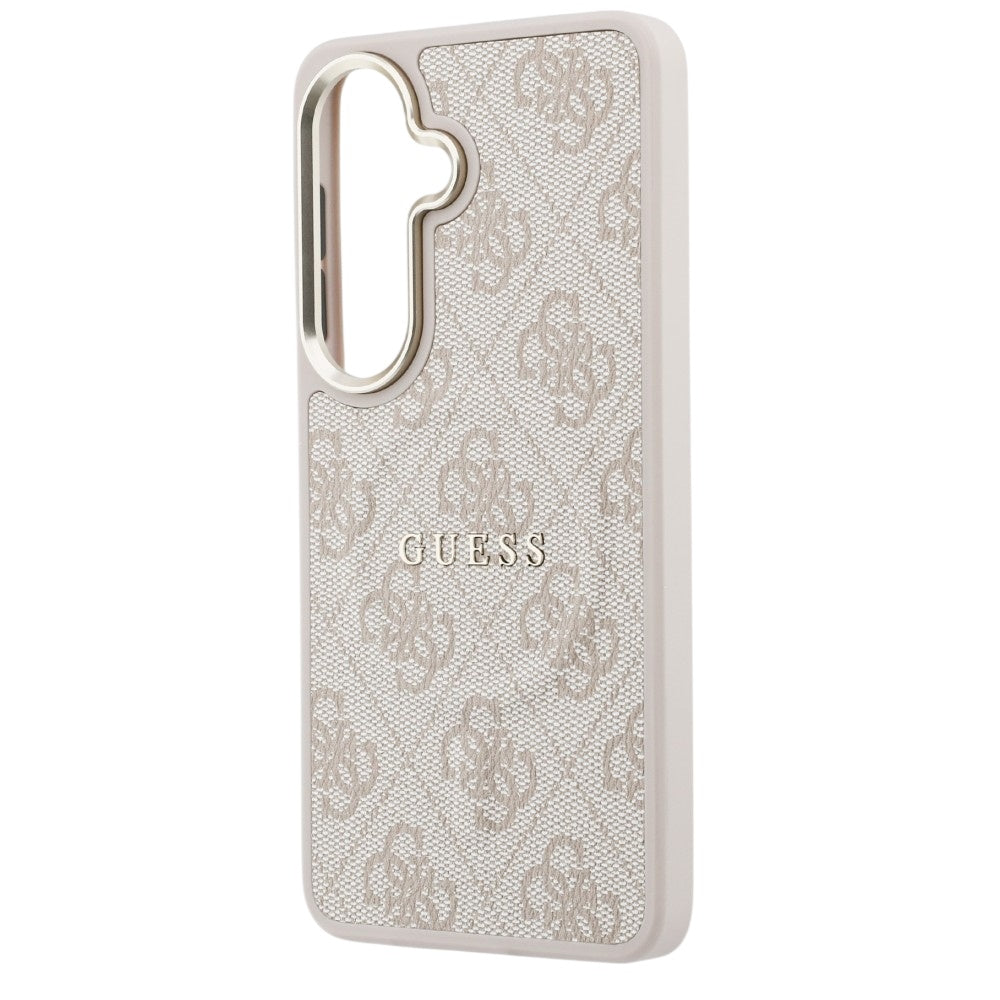Etui MagSafe dla Samsung Galaxy S26 S942, Guess, 4G Embossed Ring, Różowy